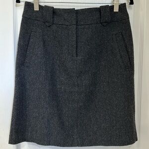 Wool mini skirt